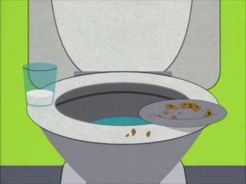 Toilet gif. Саус парк унитаз. Южный парк засосало в унитаз.