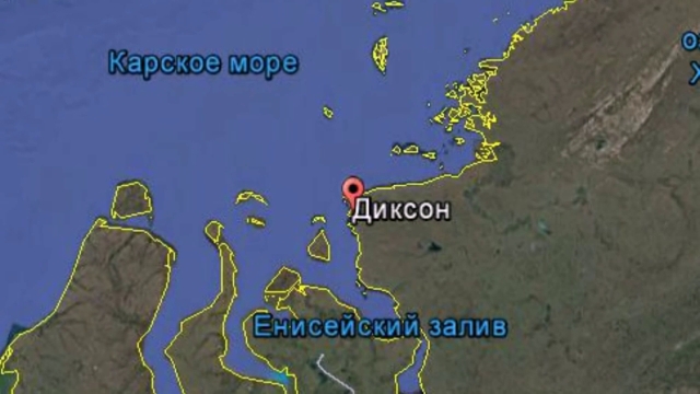 Диксон поселок городского типа карта