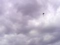 Авиашоу, приземление парашютиста, день города Барнаула, 31.08.2013