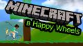 Игры. Happy Wheels - Minecraft от Глюка