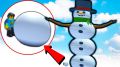 Funny Games TV. Roblox СЛЕПИЛ ГИГАНТСКОГО СНЕГОВИКА на НОВЫЙ ГОД в симуляторе снеговика Роблокс Snowman Simulator