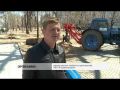 Телеканал Хабаровск. Хабаровские озеленители насыпают клумбы высаживают новые деревья на бульварах